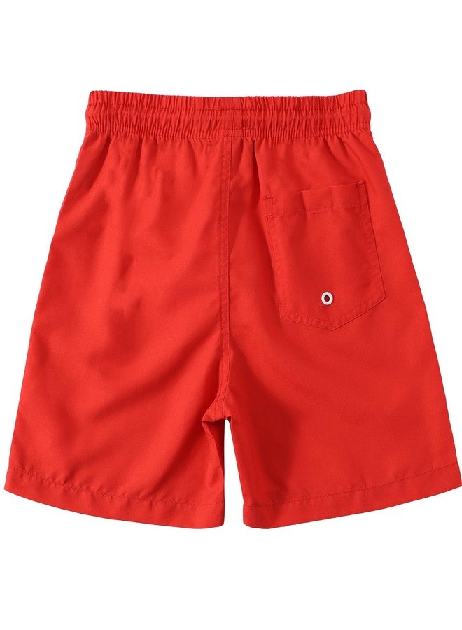 KAILUA SURF طقم شورت سباحة للأولاد من قطعتين من KAILUA SURF، بألوان أمان عالية الوضوح وعلم أمريكي، شورتات سريعة الجفاف للأطفال، مقاسات من 2T إلى 16 (K4، 3T) - Image 3